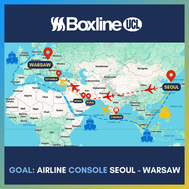 ЦІЛЬ: АВІАКОНСОЛЬ СЕУЛ - ВАРШАВА